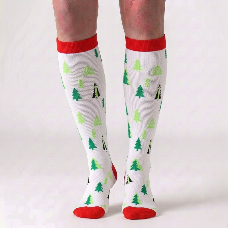 Plusock Christmas Knee High Compression Socks(6 Pairs) - image 2