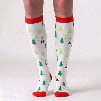 Plusock Christmas Knee High Compression Socks(6 Pairs) - image 2
