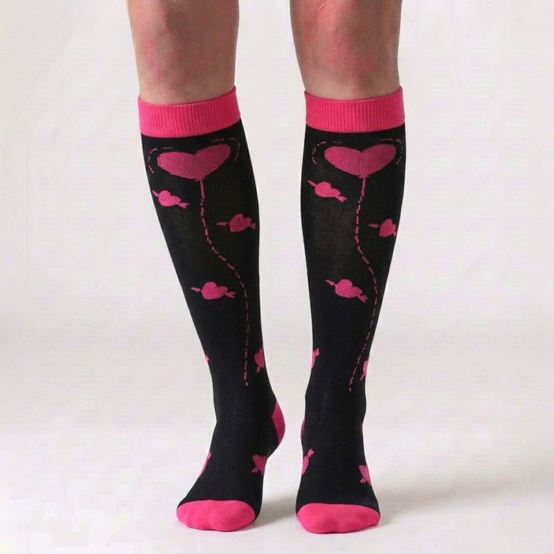Plusock Red Lips Compression Socks(5 Pairs) - image 1