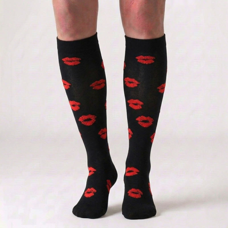 Plusock Red Lips Compression Socks(5 Pairs) - image 3