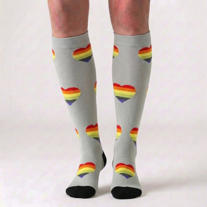 Plusock Rainbow Heart Compression Socks(3 Pairs) - image 2