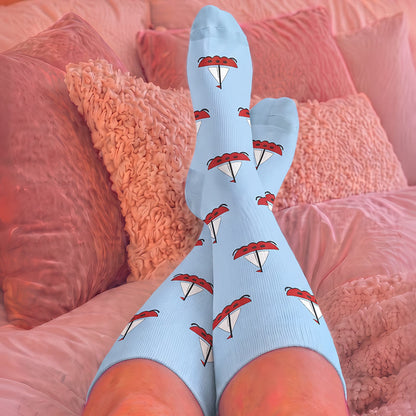 Plusock Plus Size Paw Print Compression Socks - image 3