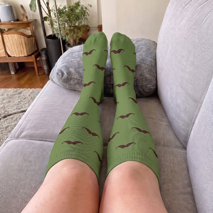 Plusock Plus Size Paw Print Compression Socks - image 2