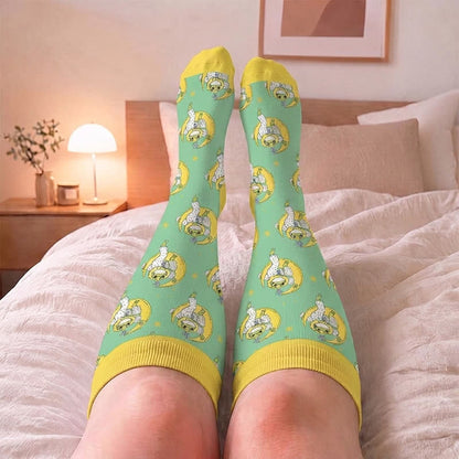Plusock Plus Size Pumpkin Frog Compression Socks - image 1