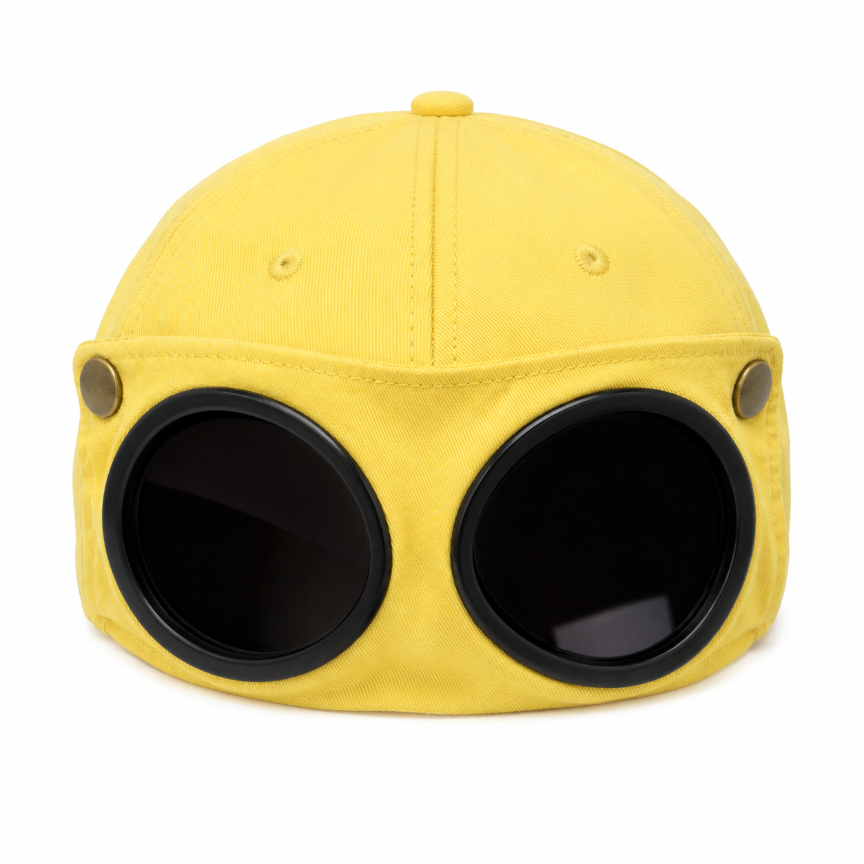 Plusock Vintage Goggle Streetwear Style Hat - Yellow - One Size - image 10