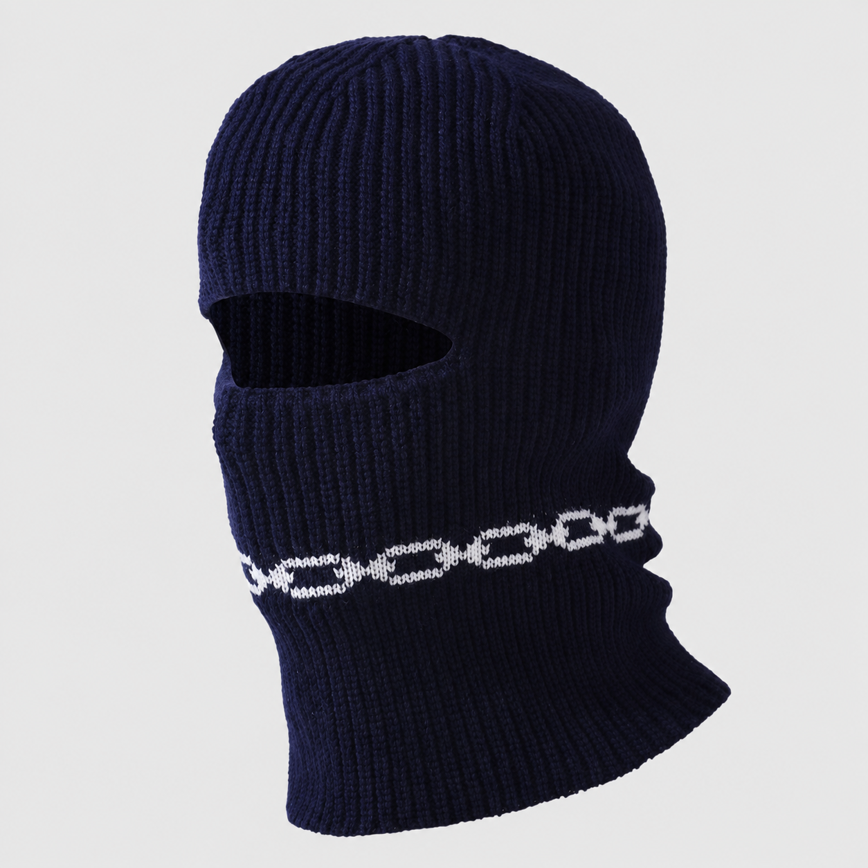 Plusock Convertible Ribbed Knit Cold Weather Balaclava Beanie - Navy Blue - One Size - image 6