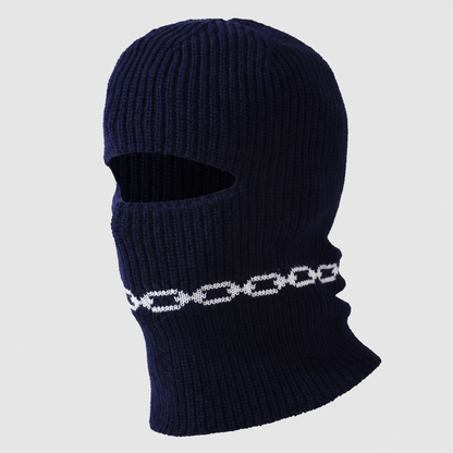 Plusock Convertible Ribbed Knit Cold Weather Balaclava Beanie - Navy Blue - One Size - image 6