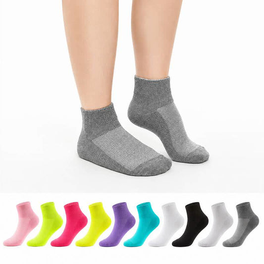 Plusock Breathable Cushioned Ankle Socks(5 Pairs) - image 0