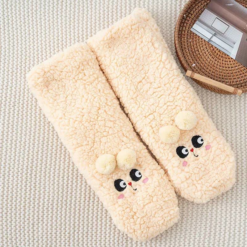 Plusock Cozy Bear Fleece Slipper Socks - image 5