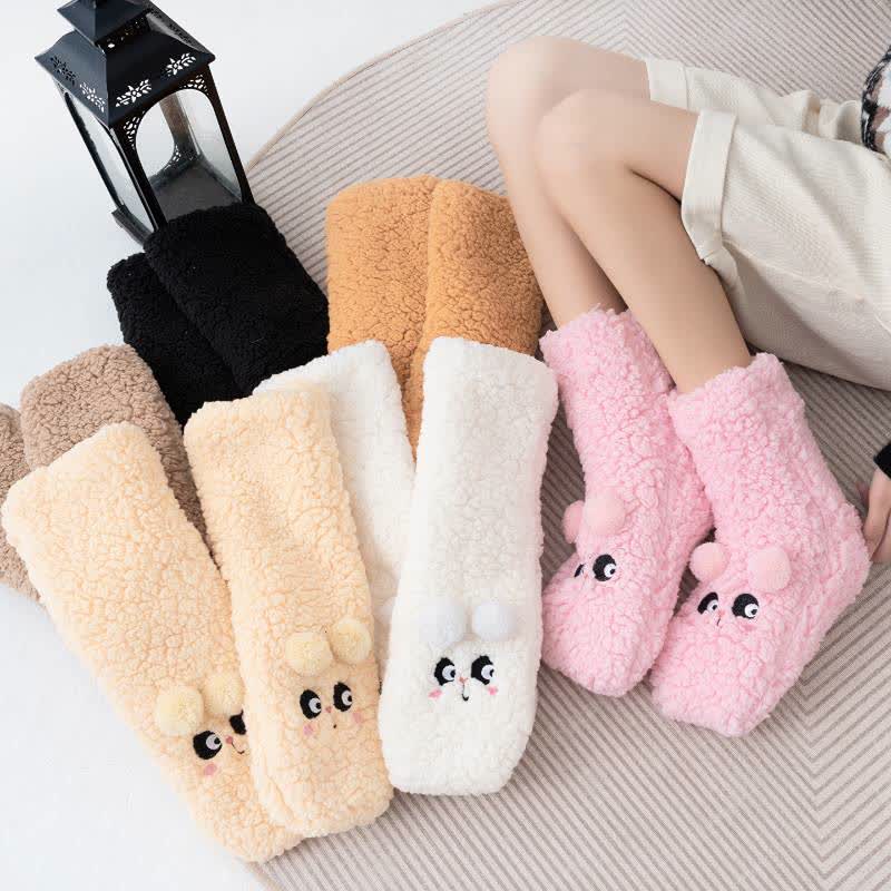 Plusock Cozy Bear Fleece Slipper Socks - image 7