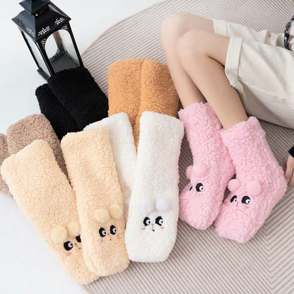 Plusock Cozy Bear Fleece Slipper Socks - image 7