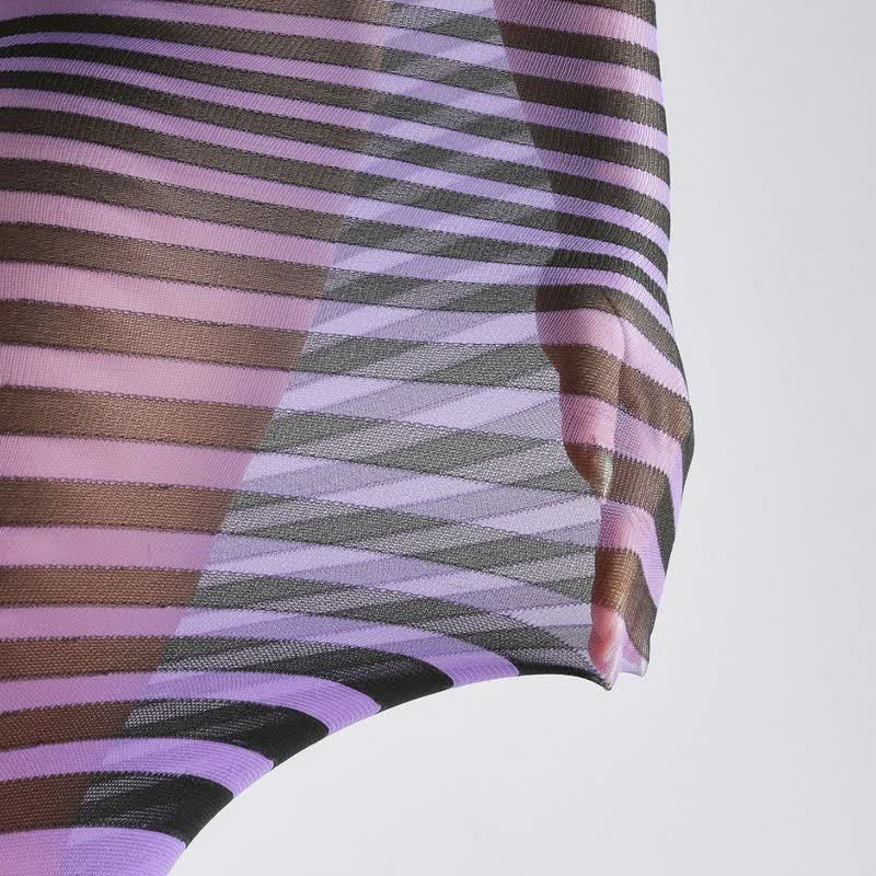 Plusock Halloween Candy Stripe High Waist Footed Pantyhose (3 Pairs) - image 4