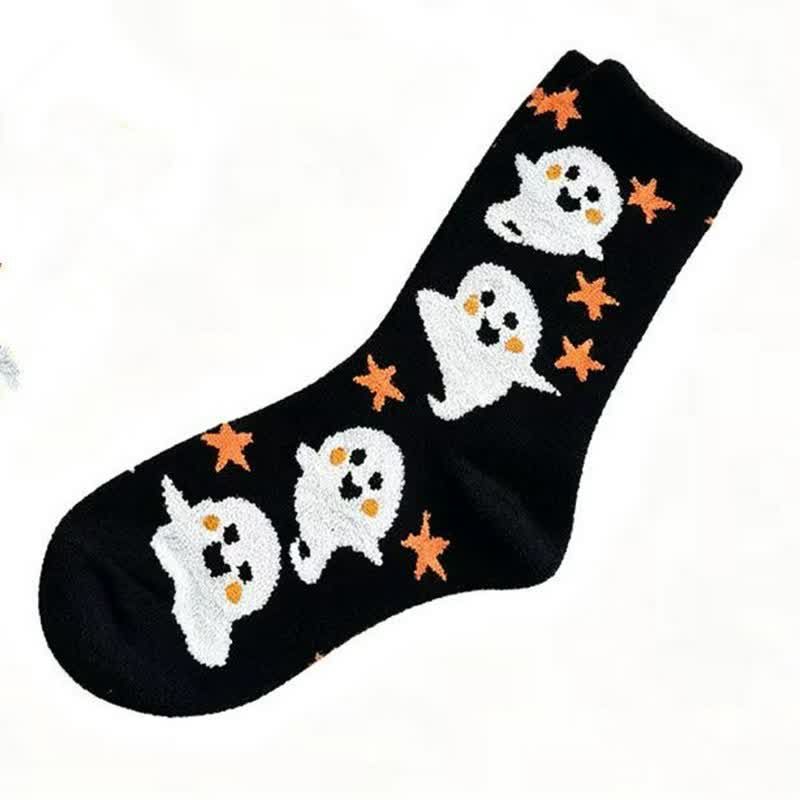 Plusock Halloween Pumpkin Quarter Socks(3 Pairs) - C - One Size - image 2