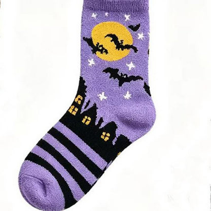 Plusock Halloween Pumpkin Quarter Socks(3 Pairs) - D - One Size - image 3