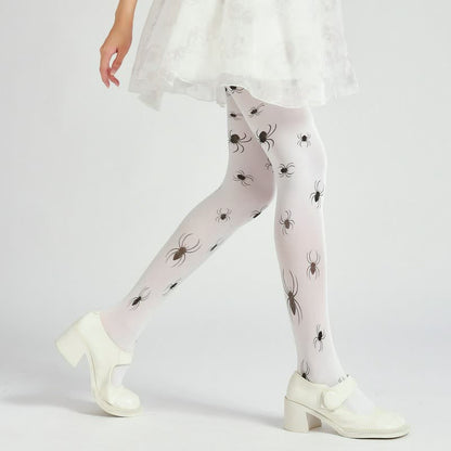 Plusock Halloween Spider Print Pantyhose (2 Pairs) - image 3