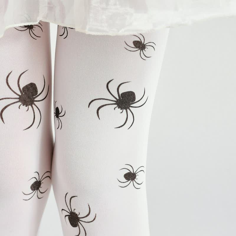 Plusock Halloween Spider Print Pantyhose (2 Pairs) - image 4
