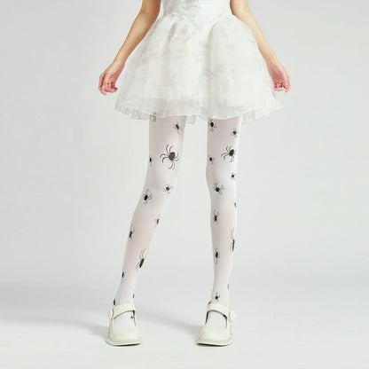 Plusock Halloween Spider Print Pantyhose (2 Pairs) - image 2