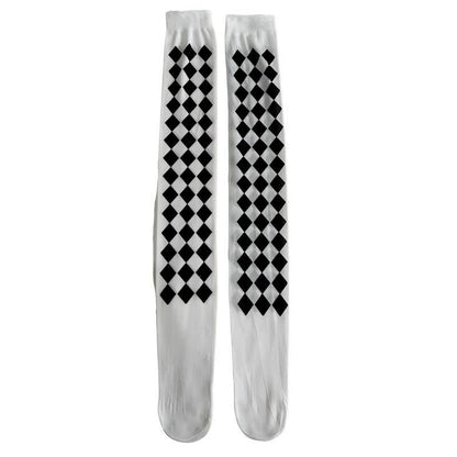 Plusock Halloween Poker Print Thigh High Socks (3 Pairs) - J - One Size - image 9