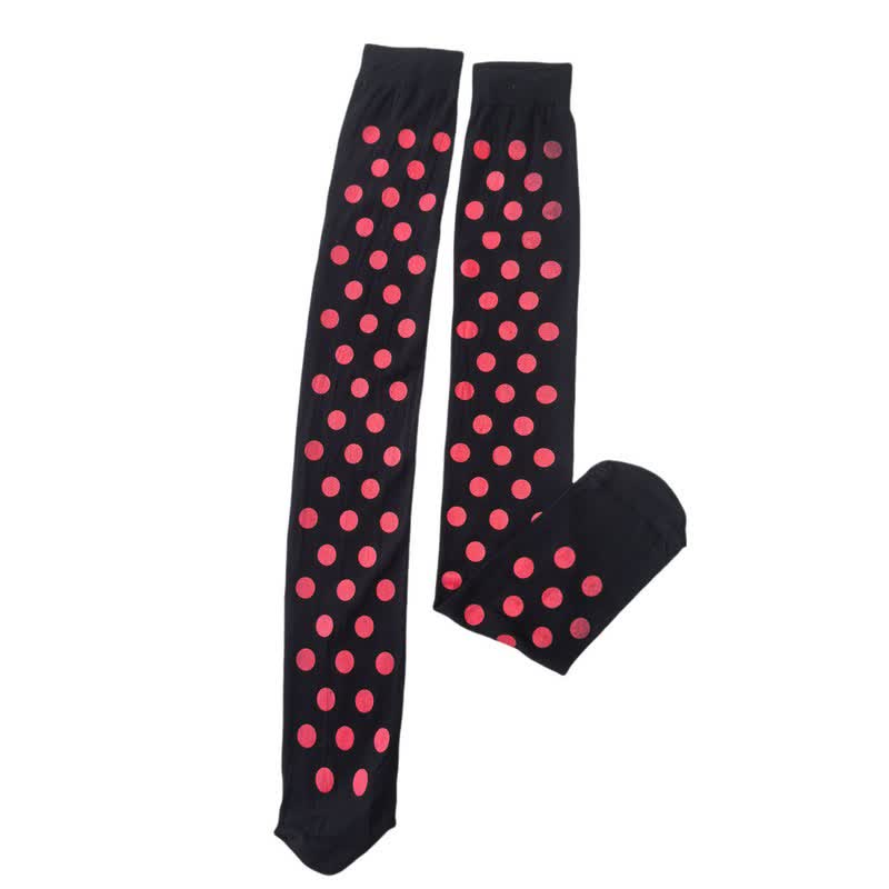 Plusock Haloween Sheer Polka Dot Thigh High Socks (3 Pairs) - J - One Size - image 8