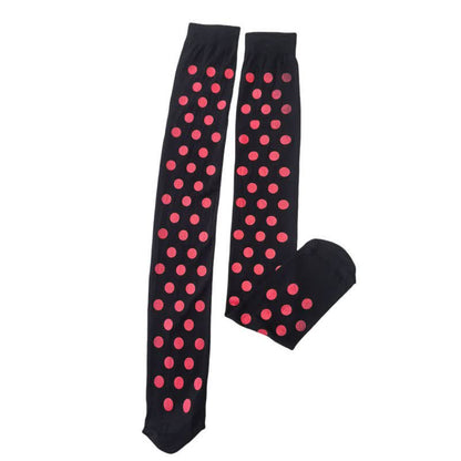 Plusock Haloween Sheer Polka Dot Thigh High Socks (3 Pairs) - J - One Size - image 8