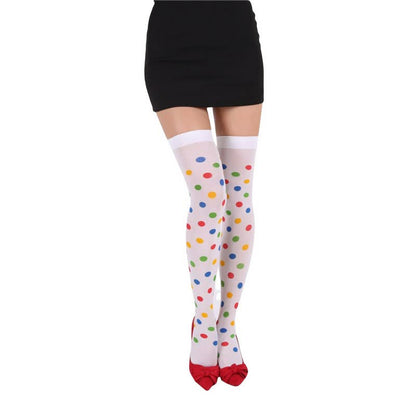 Plusock Haloween Sheer Polka Dot Thigh High Socks (3 Pairs) - F - One Size - image 5