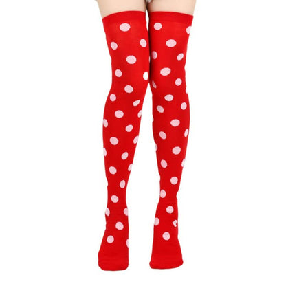 Plusock Haloween Sheer Polka Dot Thigh High Socks (3 Pairs) - image 9