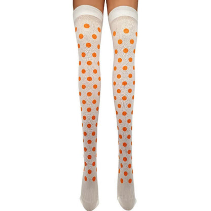 Plusock Haloween Sheer Polka Dot Thigh High Socks (3 Pairs) - M - One Size - image 12