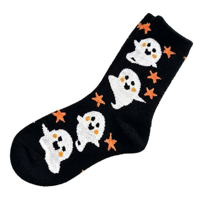 Plusock Halloween Pumpkin Quarter Socks (5 Pairs) - Black - EU36-40(US3-7) - image 2