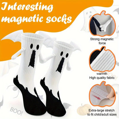 Plusock Halloween Ghost And Bat Socks (2 Pairs) - image 6