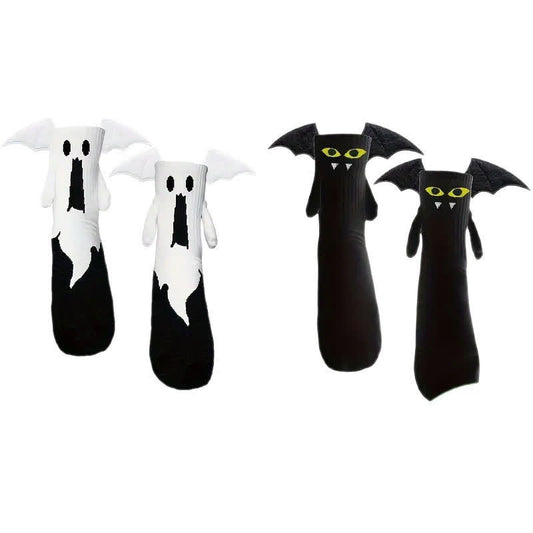 Plusock Halloween Ghost And Bat Socks (2 Pairs) - Mluticolor - EU36-43 (US3-9) - image 0