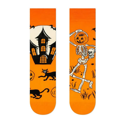 Plusock Halloween Print Crew Socks (4 Pairs) - image 5