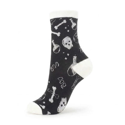 Plusock Halloween Pink Skull Crew Socks (5 Pairs) - D - EU36-43 (US3-9) - image 4