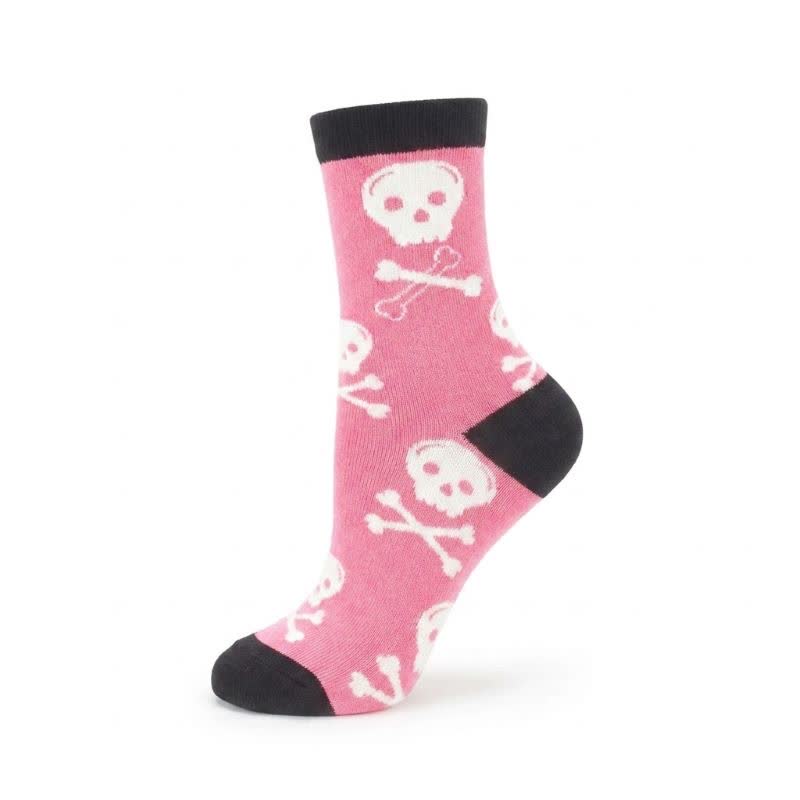 Plusock Halloween Pink Skull Crew Socks (5 Pairs) - A - EU36-43 (US3-9) - image 1