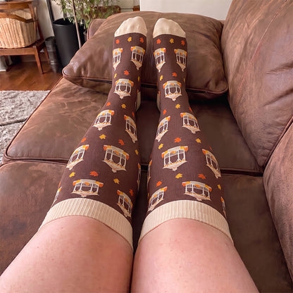 Plusock Plus Size Autumn Whimsy Compression Socks - image 2