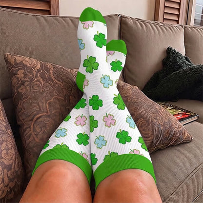 Plusock Plus Size Dragonfly Frog Compression Socks - image 3