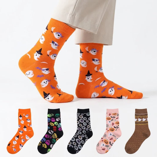 Plusock Halloween Ghost Crew Socks (3 Pairs) - image 0
