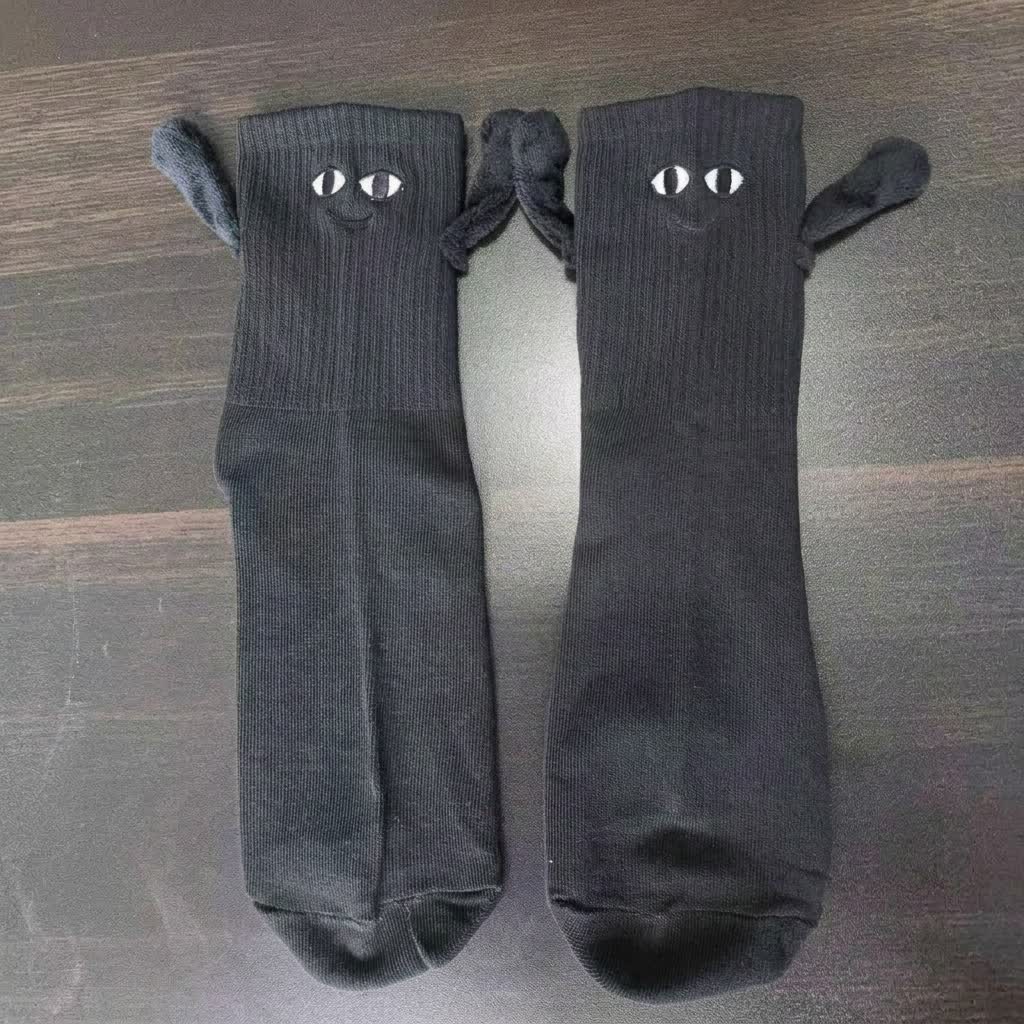 Plusock Smile Magnetic Hand Holding Quarter Socks (2 Pairs) - image 4
