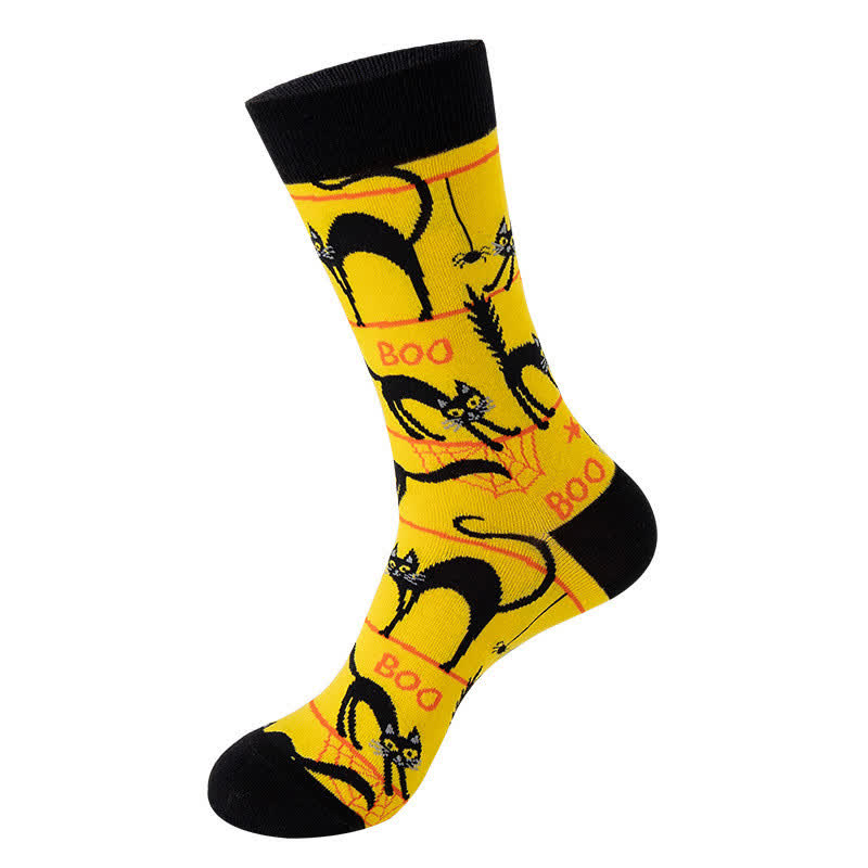 Plusock Halloween Moon Witch Crew Socks (4 Pairs) - E - EU36-43 (US3-9) - image 5