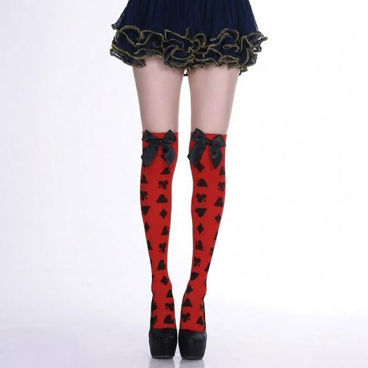 Plusock Halloween Bold Thigh High Socks (4 Pairs) - A - EU36-43 (US3-9) - image 0