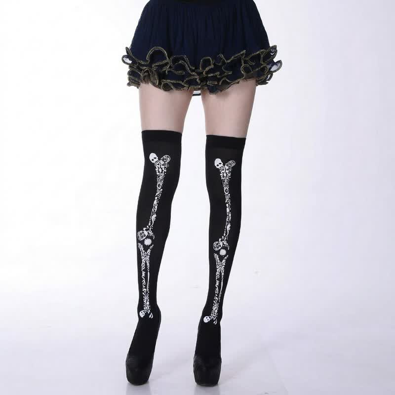 Plusock Halloween Bold Thigh High Socks (4 Pairs) - D - EU36-43 (US3-9) - image 4