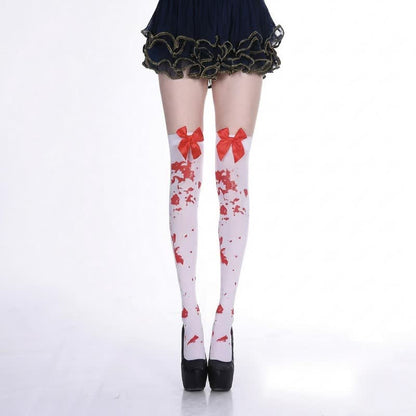 Plusock Halloween Bold Thigh High Socks (4 Pairs) - E - EU36-43 (US3-9) - image 5