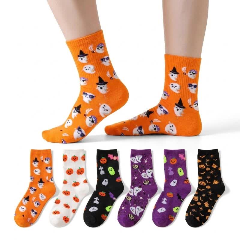 Plusock Halloween Print Quarter Socks (3 Pairs) - image 0