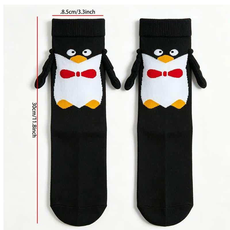 Plusock Cozy Hand Holding Animal Mid-Calf Socks(2 Pairs) - H - EU36-41(US3-8) - image 7