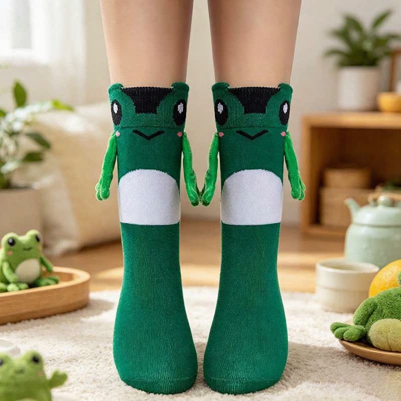 Plusock Cozy Hand Holding Animal Quarter Socks(2 Pairs) - image 6