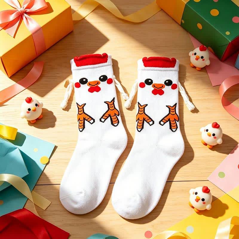 Plusock Cozy Hand Holding Animal Quarter Socks(2 Pairs) - image 8