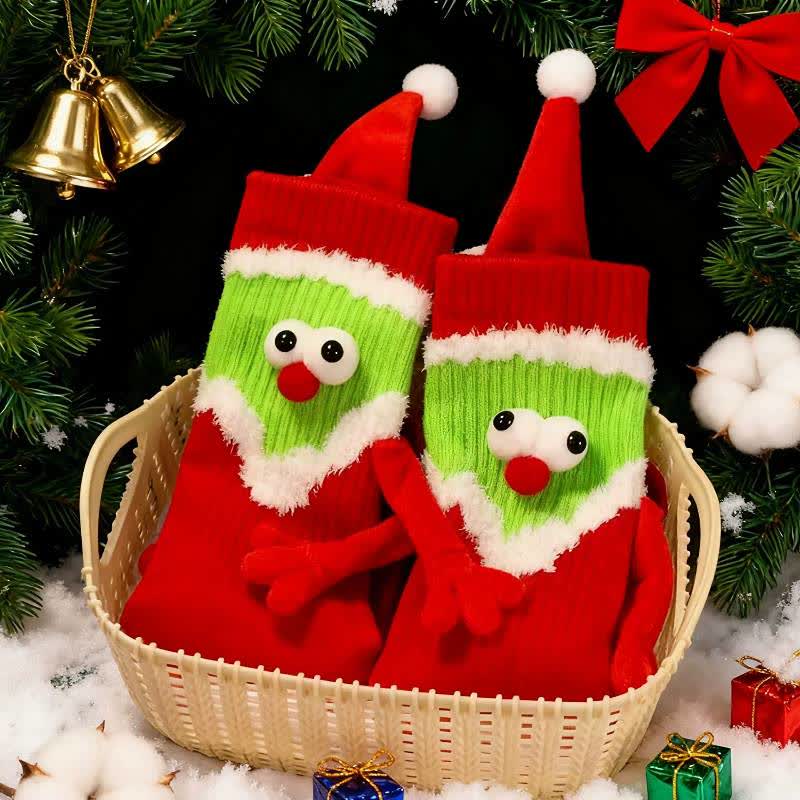 Plusock Festive Cartoon Face Polycotton Ankle Socks(4 Pairs) - image 1