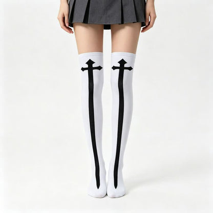 Plusock Halloween Fun Over Knee Thigh Socks (4 Pairs) - C - EU36-43 (US3-9) - image 3