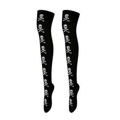 Plusock Halloween Fun Over Knee Thigh Socks (4 Pairs) - A - EU36-43 (US3-9) - image 1