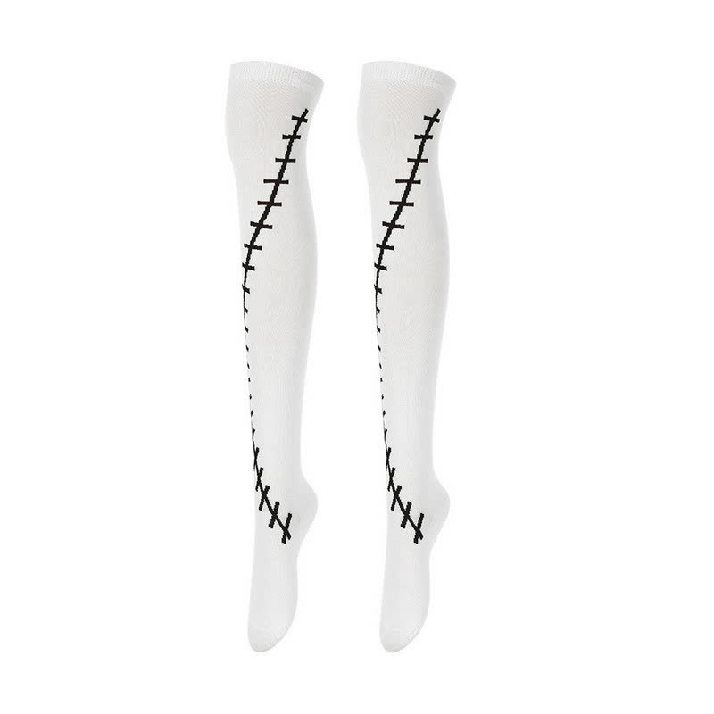 Plusock Halloween Party Over Knee Thigh Socks (4 Pairs) - C - EU36-43 (US3-9) - image 3