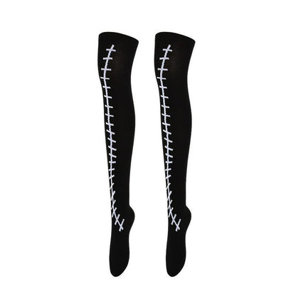 Plusock Halloween Party Over Knee Thigh Socks (4 Pairs) - A - EU36-43 (US3-9) - image 1